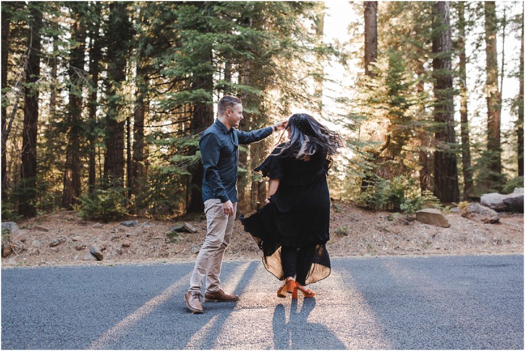 Forest Engagement Session in the Butte Meadows Mountains by Bay Area Photographer, Ashley Carlascio Photography