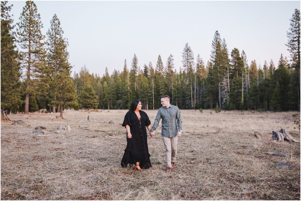 Forest Engagement Session in the Butte Meadows Mountains by Bay Area Photographer, Ashley Carlascio Photography