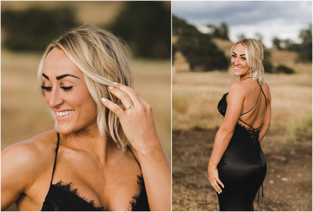 Stormy California Engagement Session with Black Smoke Bombs by Ashley Carlascio Photography.