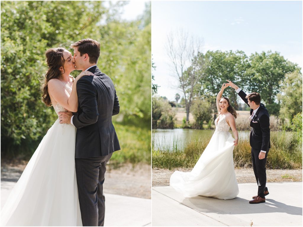 Beautiful, intimate Micro-Wedding in Sacramento California photographed by Ashley Carlascio Photography.