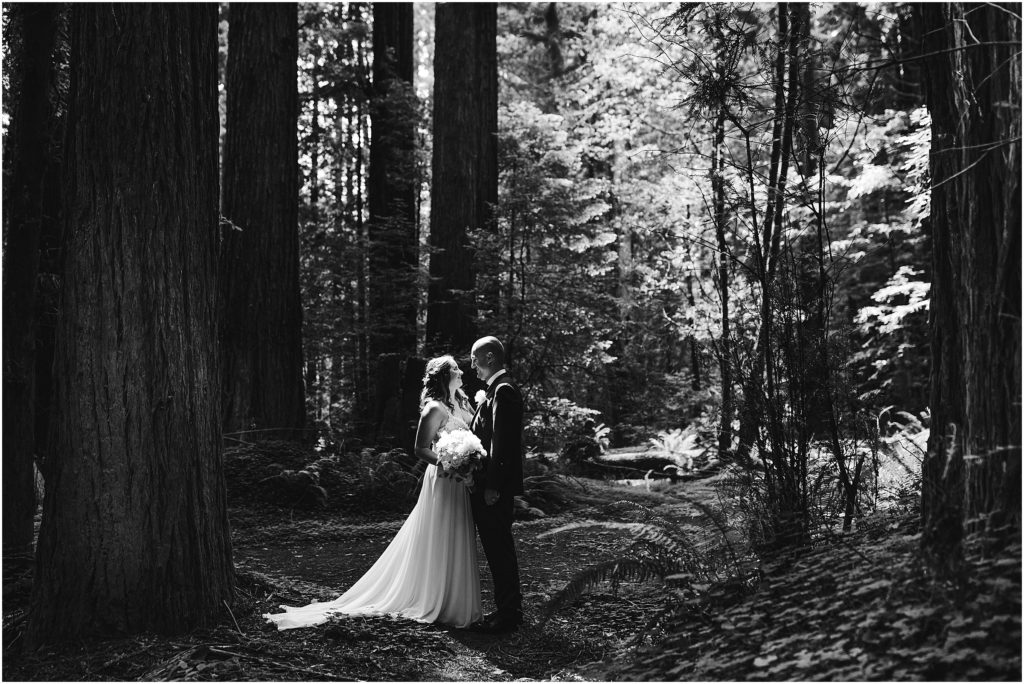 Elk Cove Elopement by Ashley Carlascio Photography featuring California’s gorgeous oceans and the Redwood Forest.