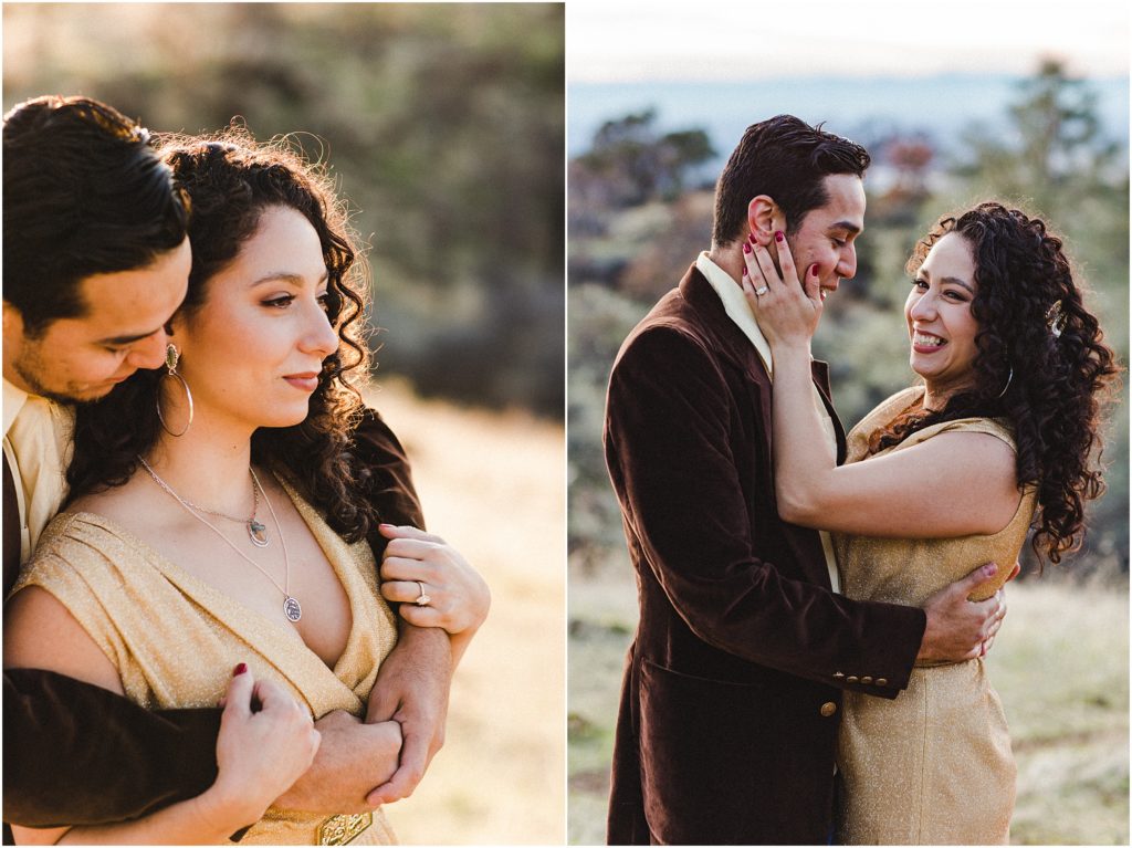 Ethreal Surprise Proposal with Honey, Amber and Berry tones by Ashley Carlascio Photography.