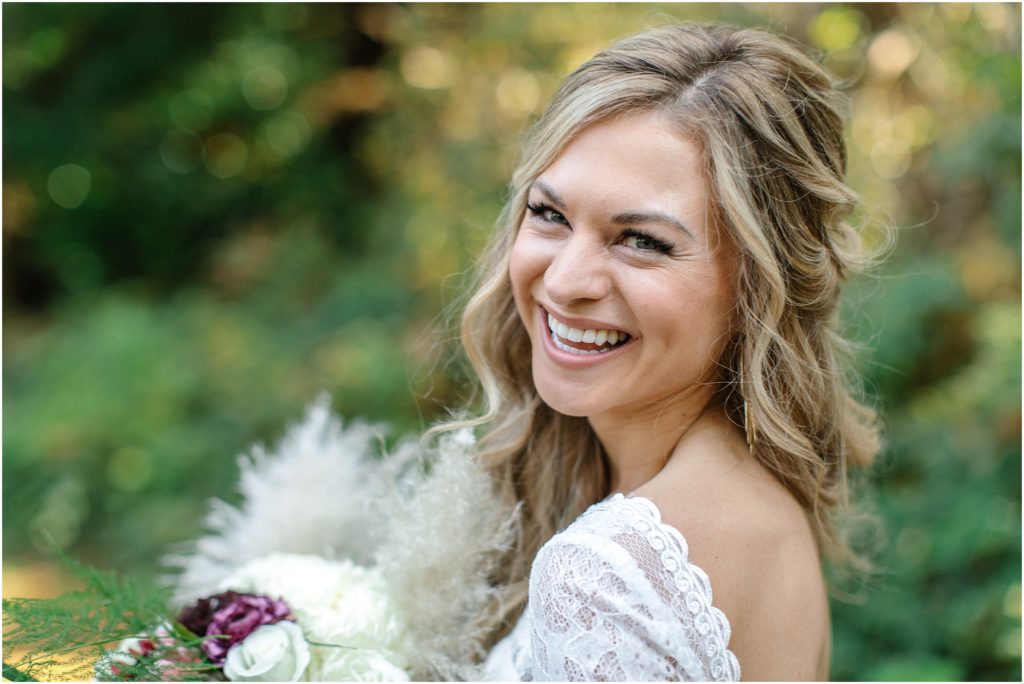 Gorgeous, bohemian and rustic, October wedding at OVY Camp in San Gregorio, California.