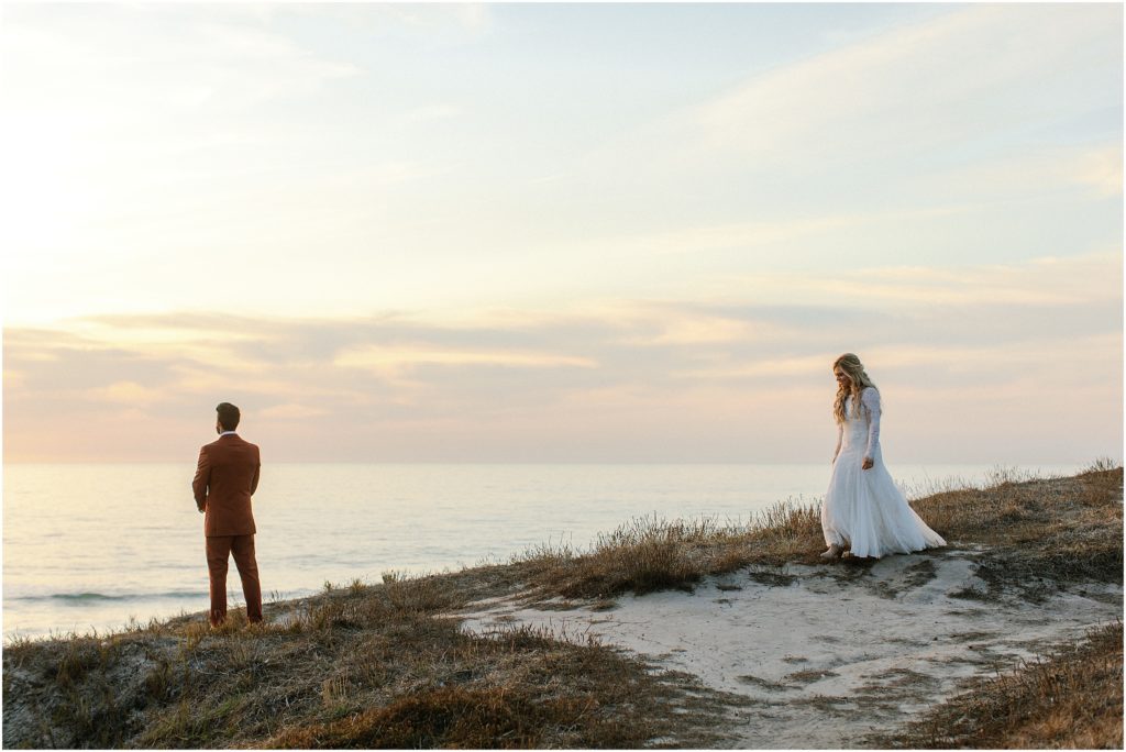 Gorgeous, bohemian and rustic, October wedding at OVY Camp in San Gregorio, California.