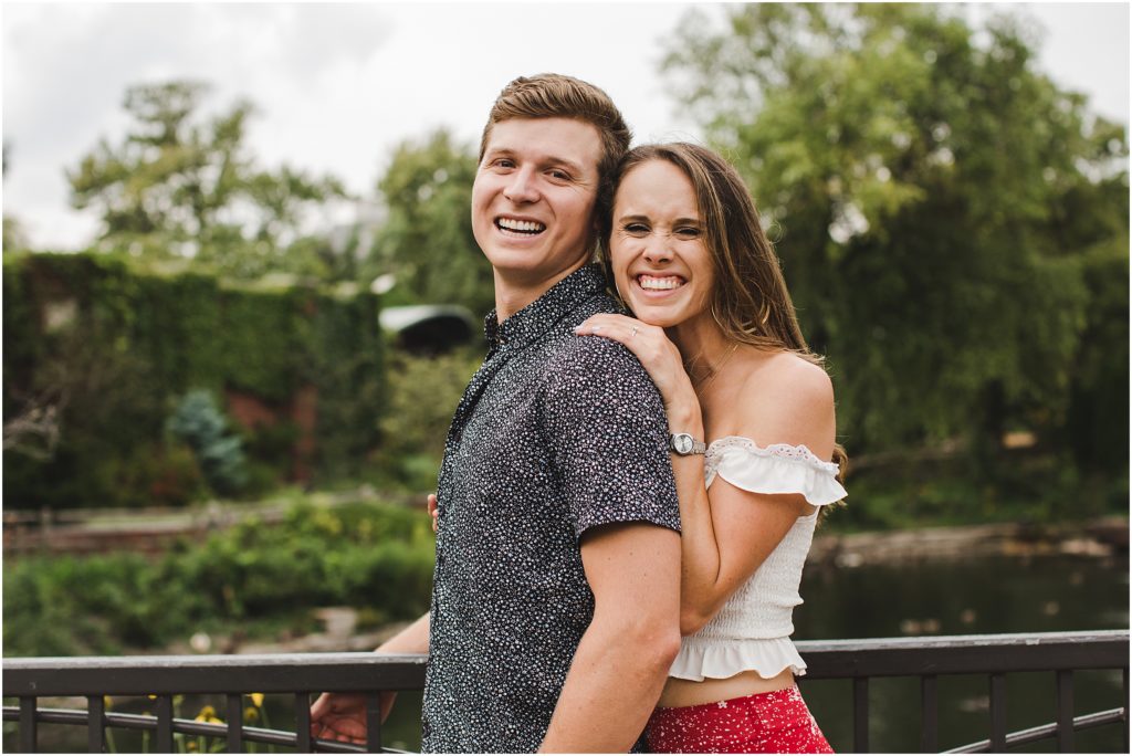 Fun and light-hearted engagement photos in Chicago by Bay Area, California photographer, Ashley Carlascio Photography.