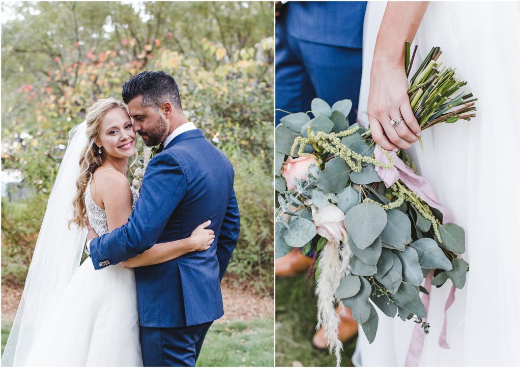 An elegant outdoor wedding with chic details, a romantic color palette at Gardner Ranch by Ashley Carlascio Photography.