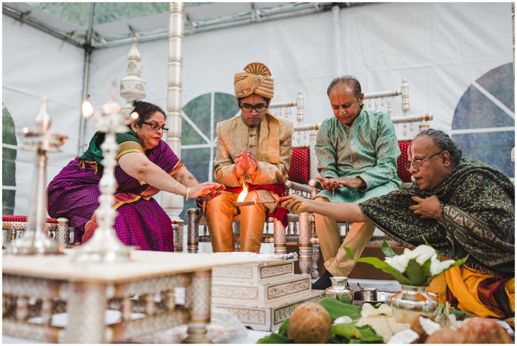 Traditional Indian wedding at Deer Park Villa in Fairfax, California by Ashley Carlascio Photography.