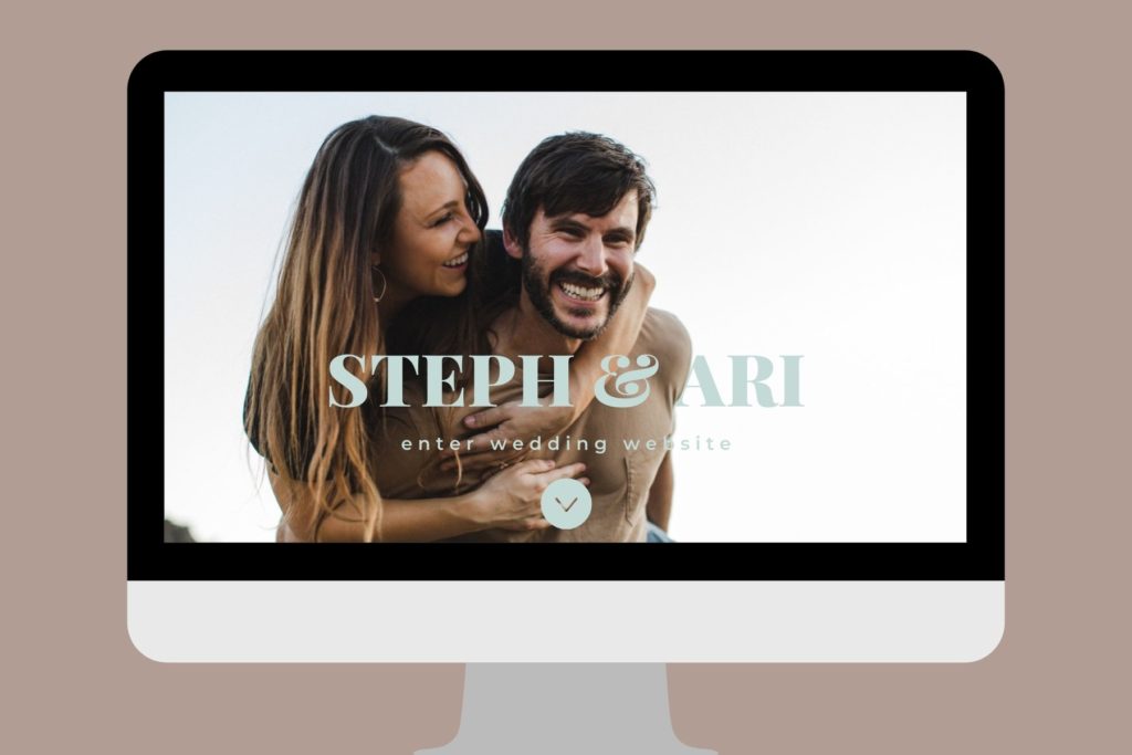 Wedding Website Example - California Wedding Photographer