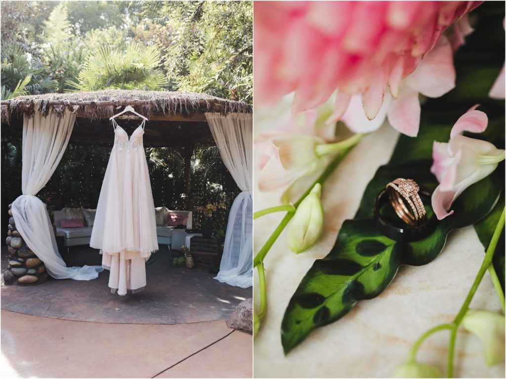 Chico-native couple creates a beautiful tropical themed wedding in the town’s palm studded oasis