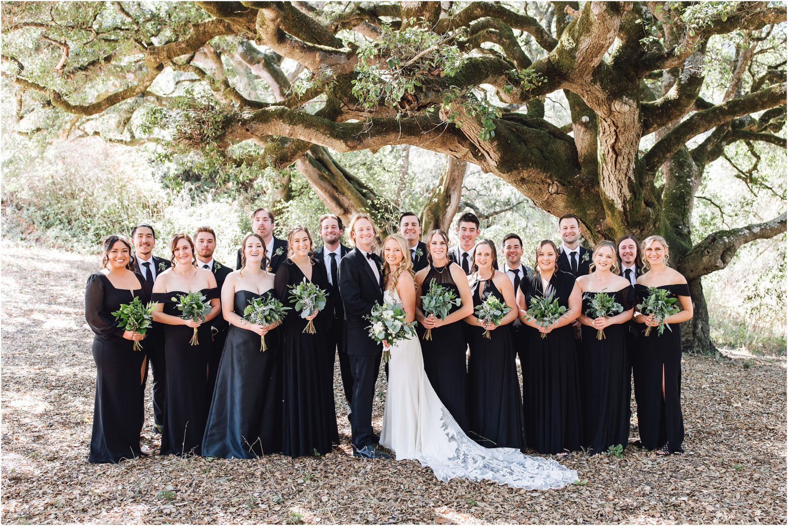 Pose Ideas for Large Wedding Parties