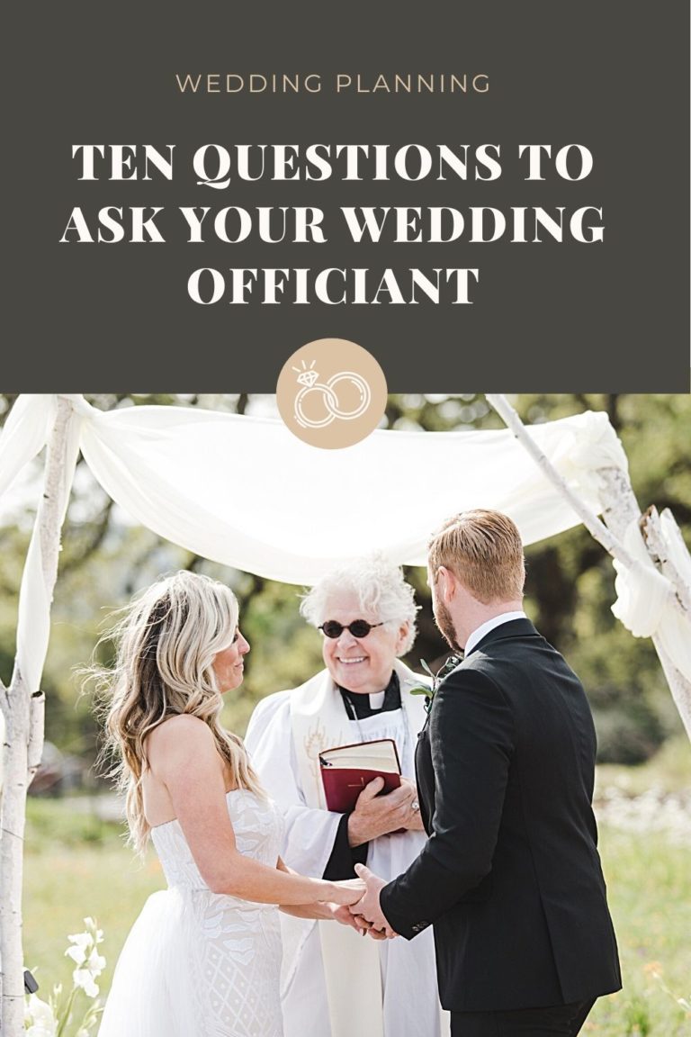 10 Questions to Ask Your Wedding Officiant - ashleycarlascio.com