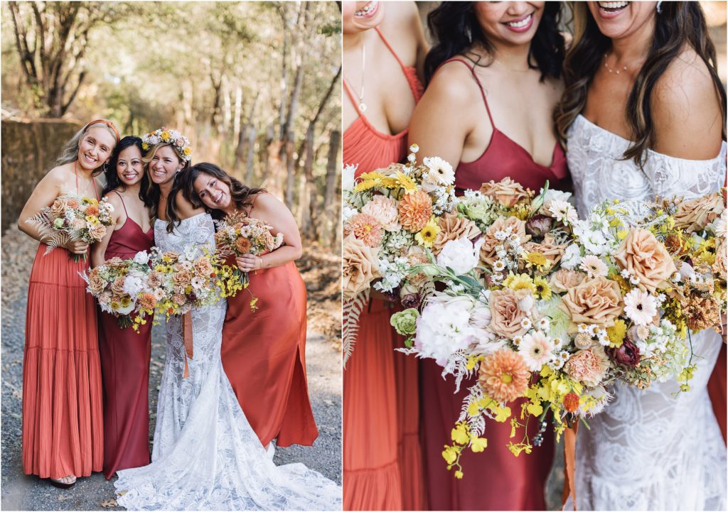 Orange and Yellow Florals for a Colorful Yokayo Ranch Wedding | Holly + Jen