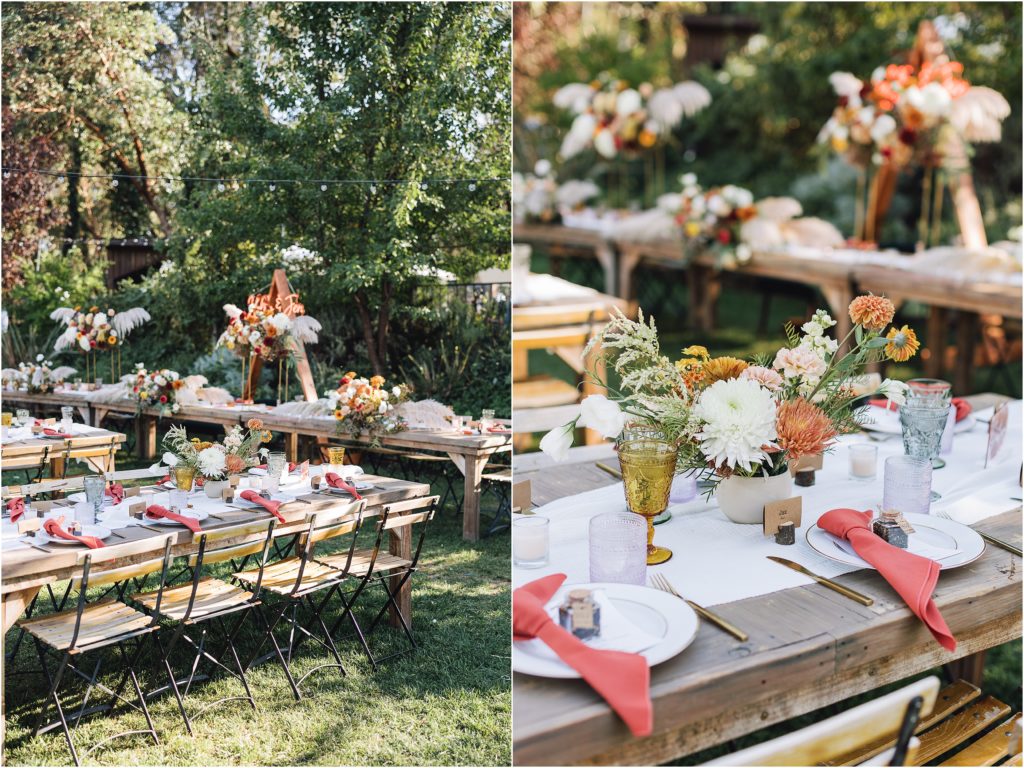 Orange and Yellow Florals for a Colorful Yokayo Ranch Wedding | Holly + Jen