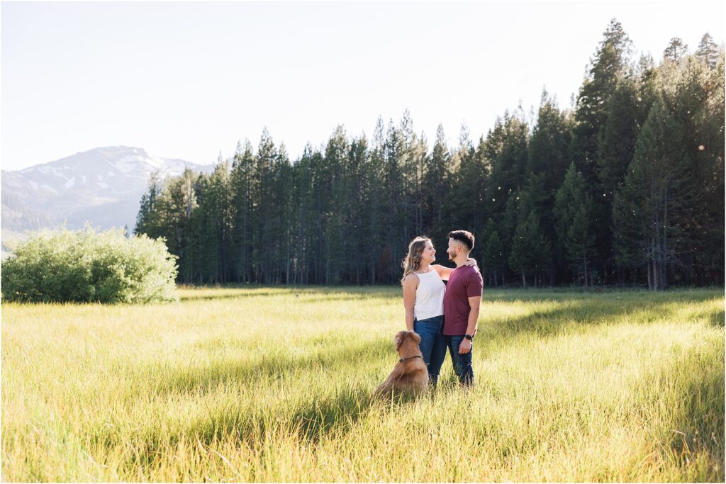 Palisades Meadow Lake Tahoe Photo Shoot Location Idea for Engagement Photos