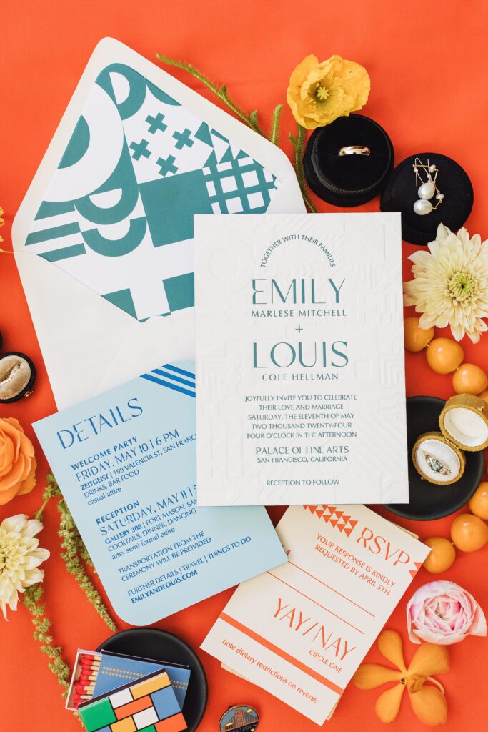 Colorful Bauhaus Design San Francisco Wedding at the Palace of Fine Arts & Fort Mason | Emily + Louis