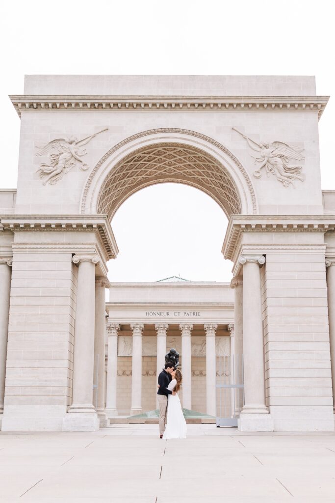 San Francisco Engagement at Legion of Honor and Chrissy Field Beach | Laurier + Griffin