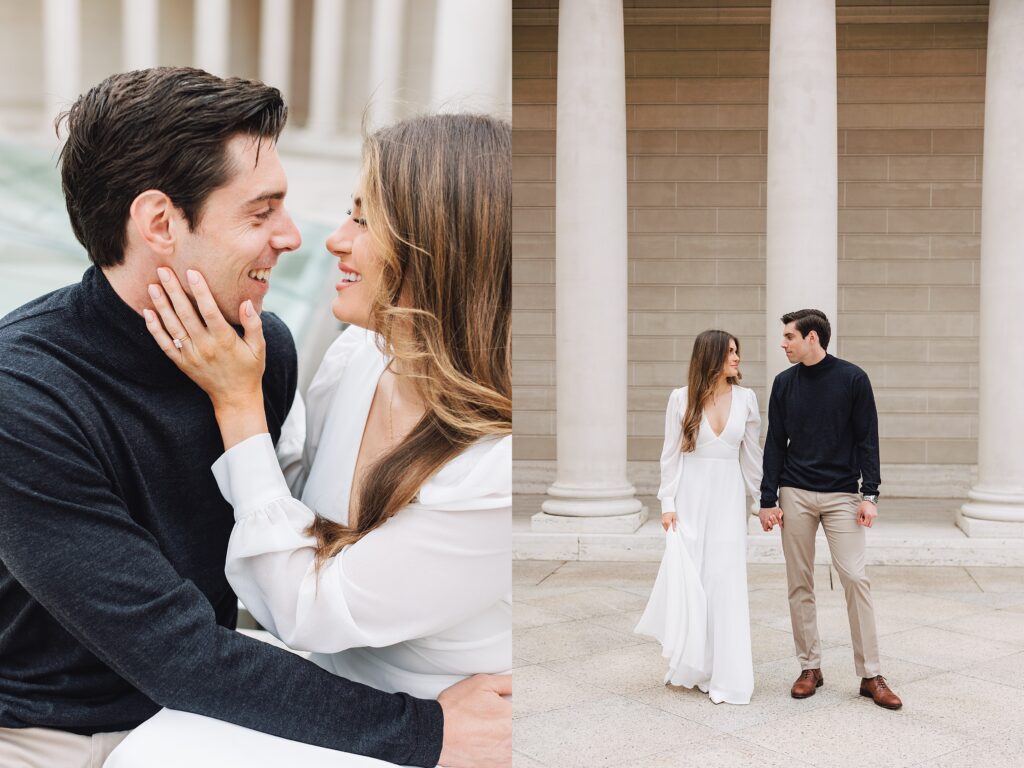 San Francisco Engagement at Legion of Honor and Chrissy Field Beach | Laurier + Griffin