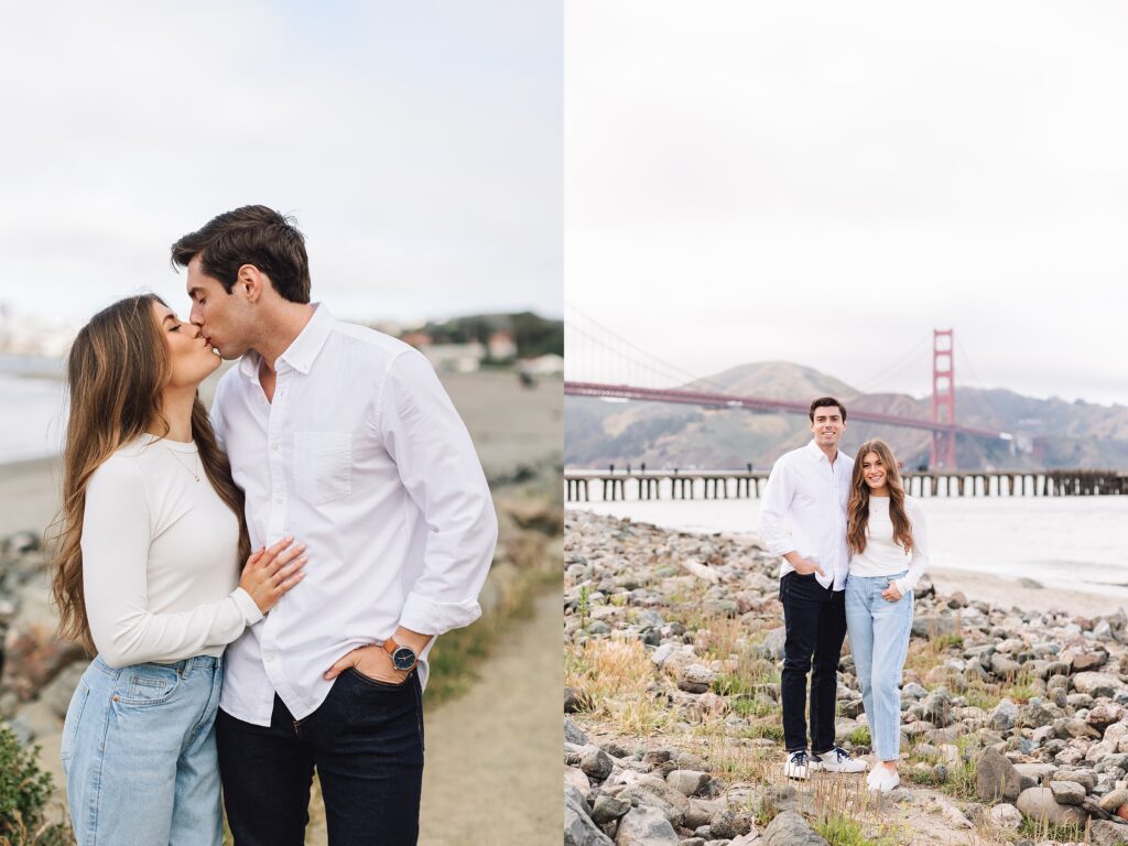 San Francisco Engagement at Legion of Honor and Chrissy Field Beach | Laurier + Griffin