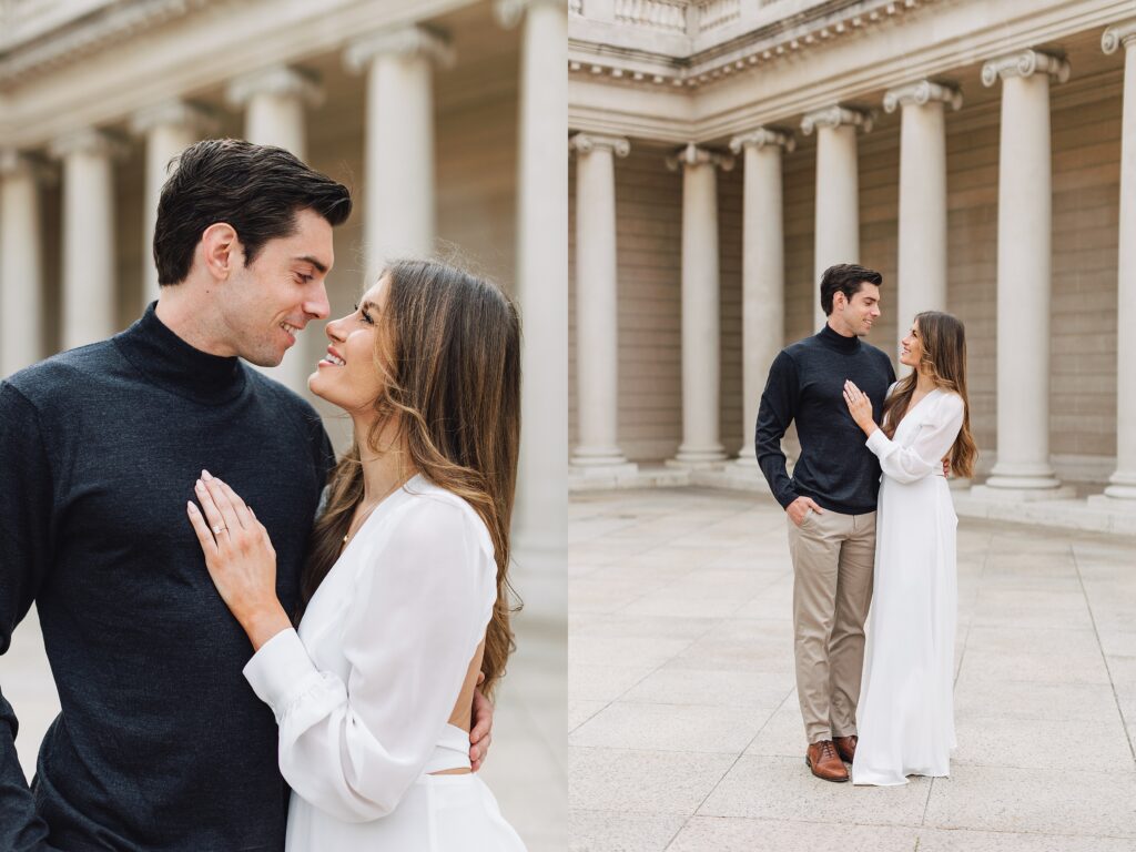 San Francisco Engagement at Legion of Honor and Chrissy Field Beach | Laurier + Griffin