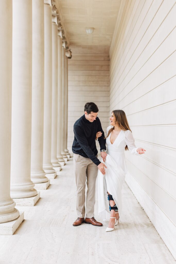 San Francisco Engagement at Legion of Honor and Chrissy Field Beach | Laurier + Griffin