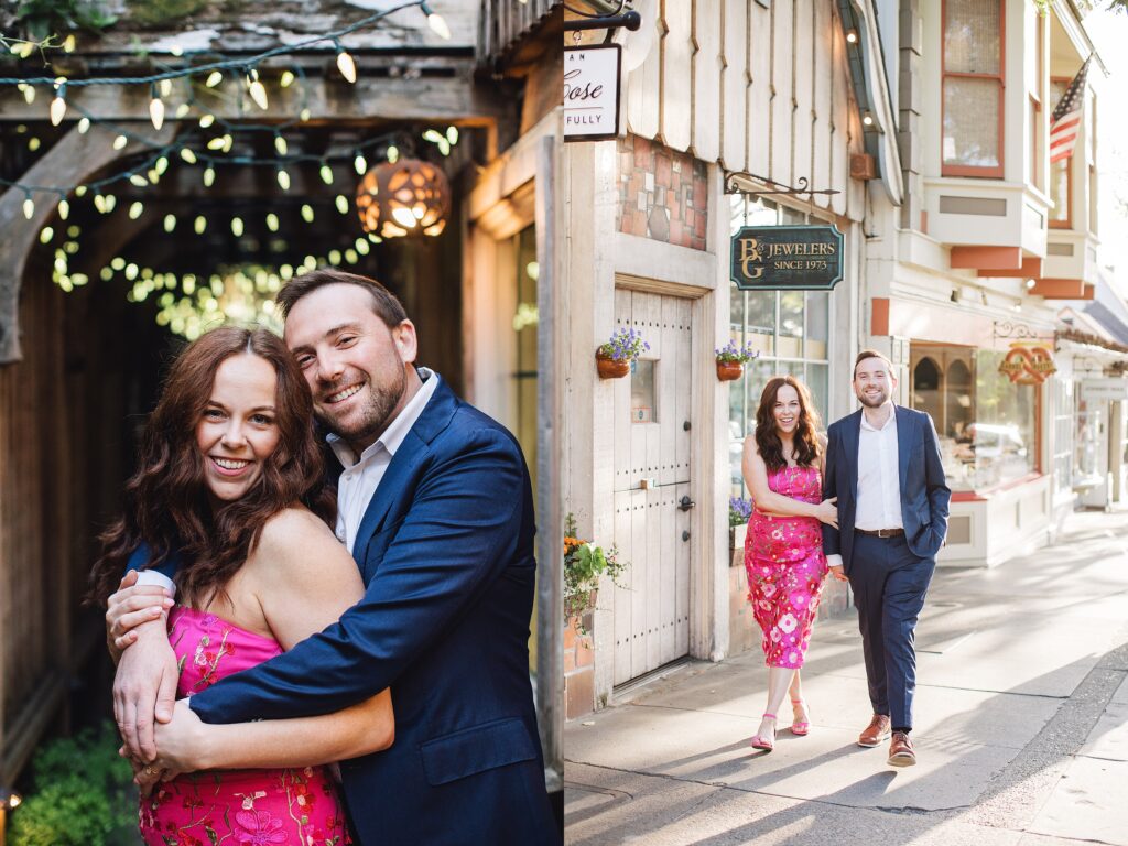 Romantic Downtown + Beach Carmel-by-the-Sea Engagement Session | Megan + Ryan