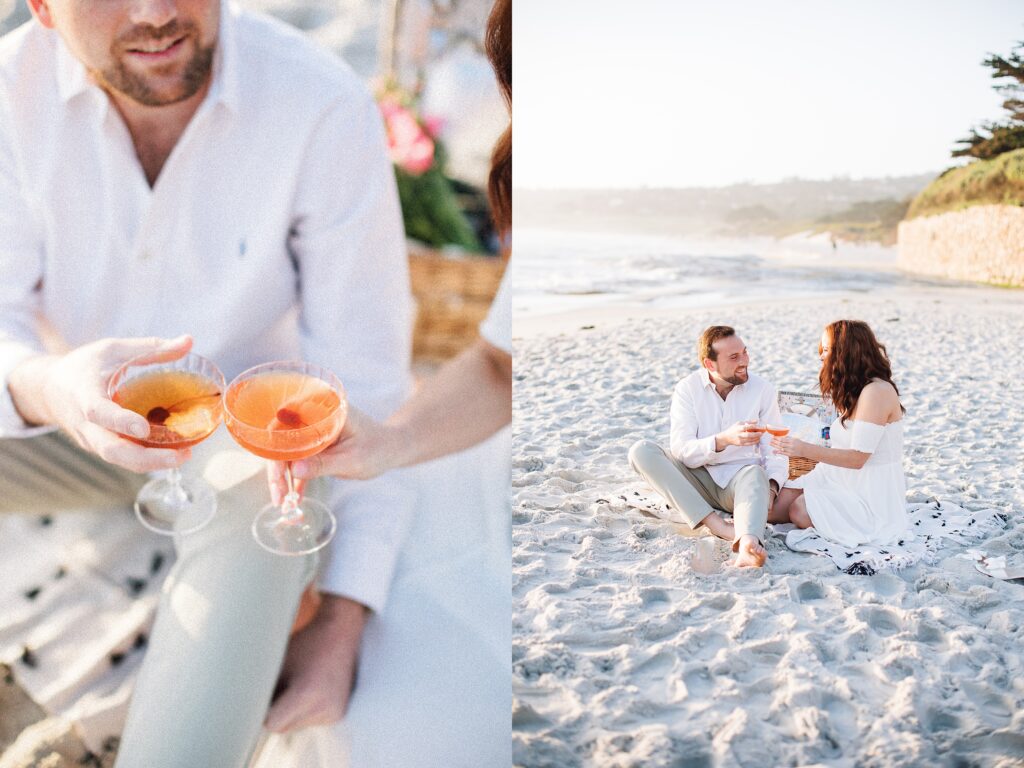 Romantic Downtown + Beach Carmel-by-the-Sea Engagement Session | Megan + Ryan