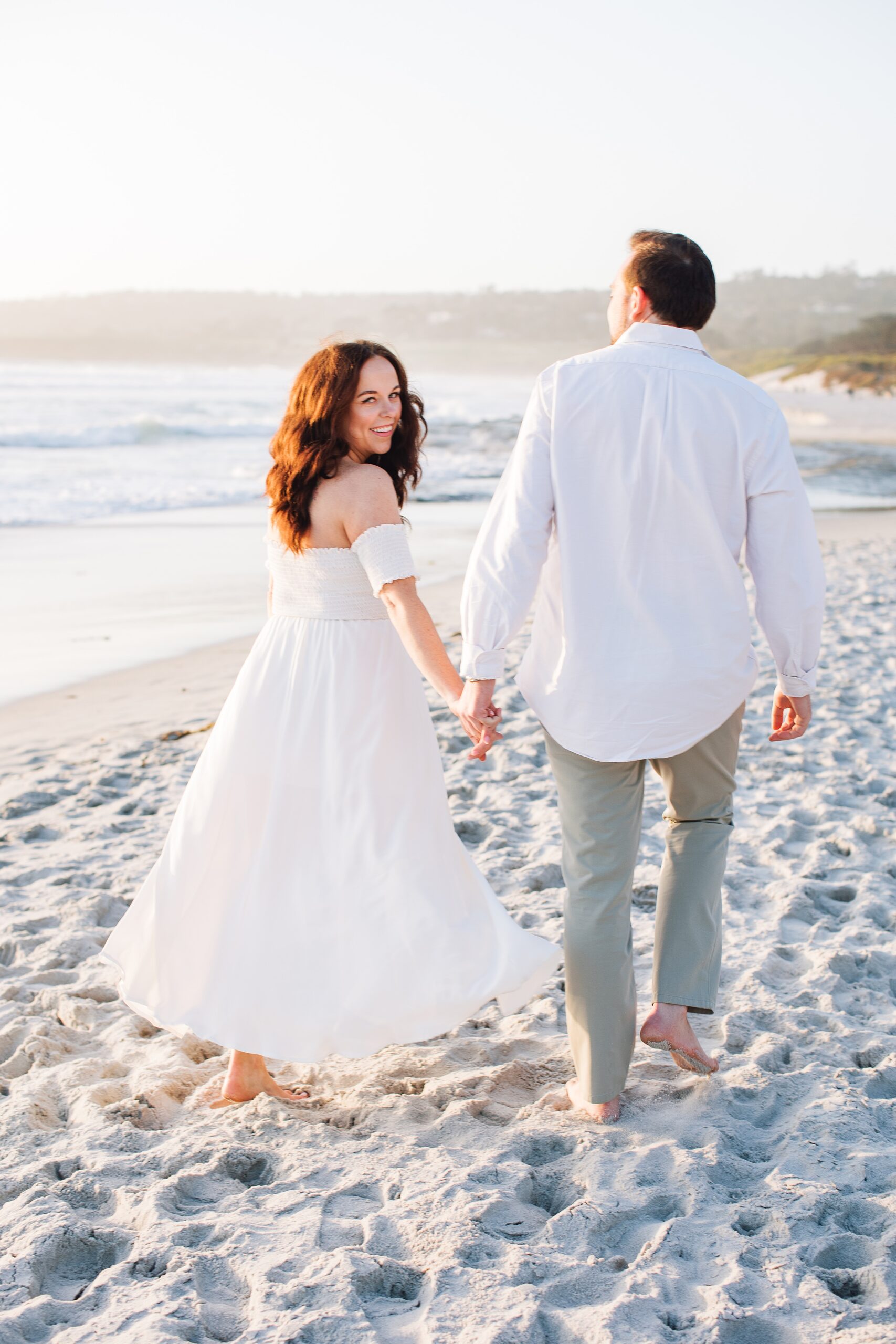 Romantic Downtown + Beach Carmel-by-the-Sea Engagement Session | Megan + Ryan