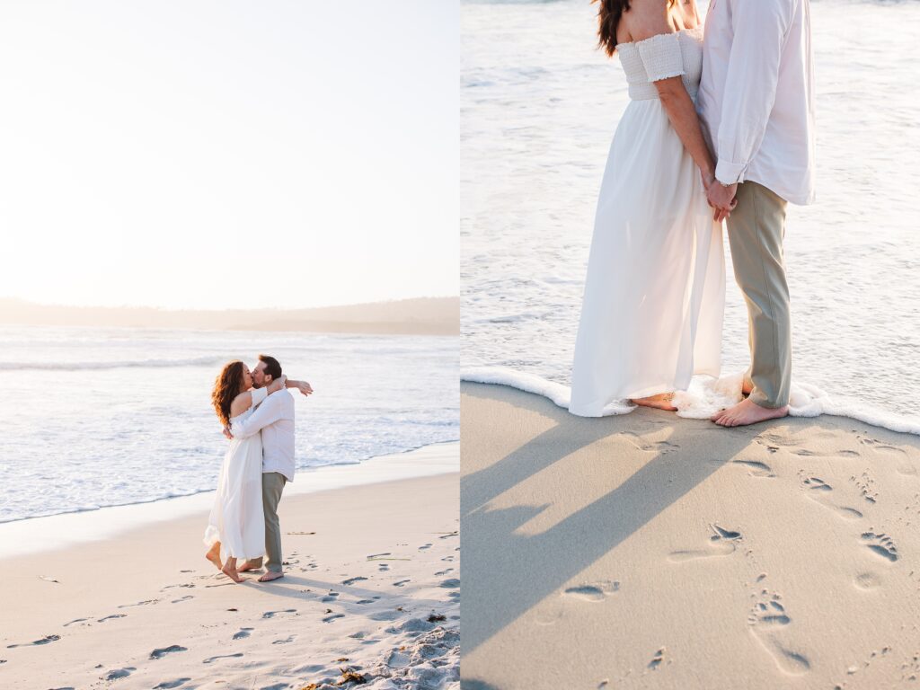 Romantic Downtown + Beach Carmel-by-the-Sea Engagement Session | Megan + Ryan