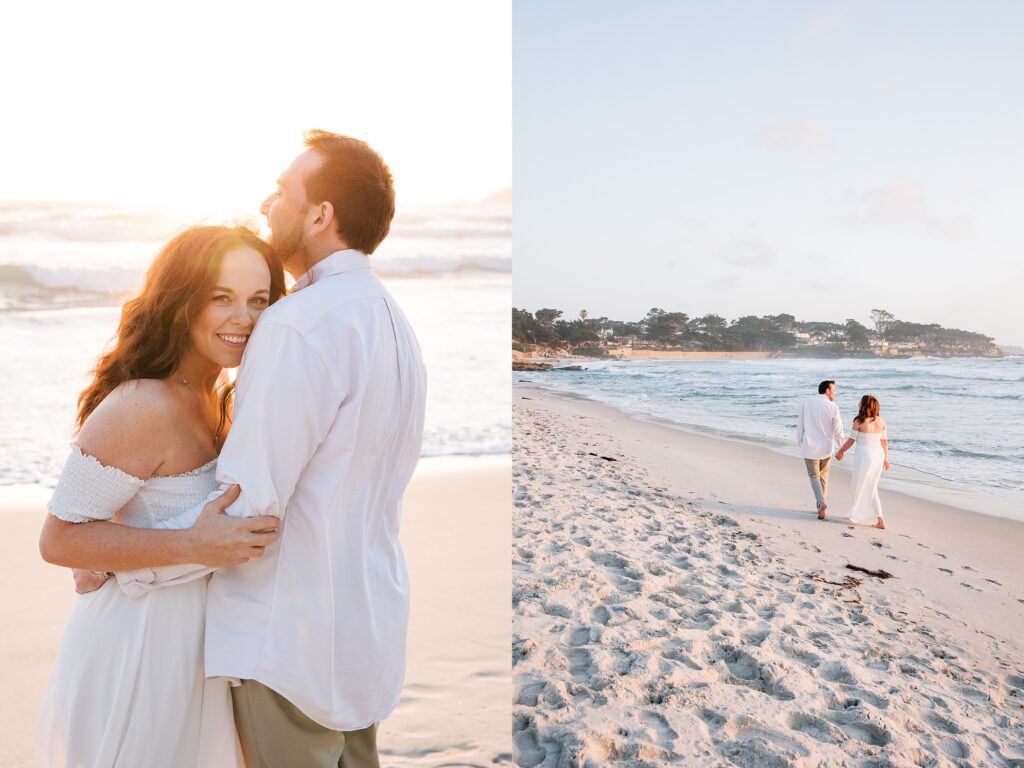 Romantic Downtown + Beach Carmel-by-the-Sea Engagement Session | Megan + Ryan