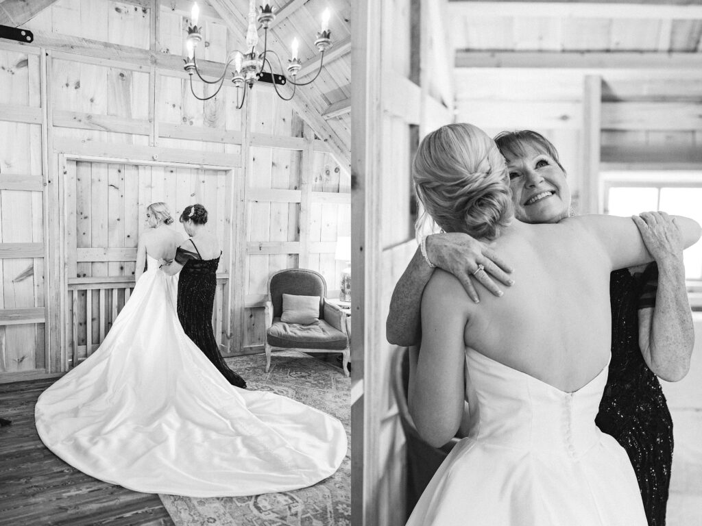 Elegant and Timeless Black and White wedding at The Barn at Pheasant Trail Ranch | Colleen + Trent