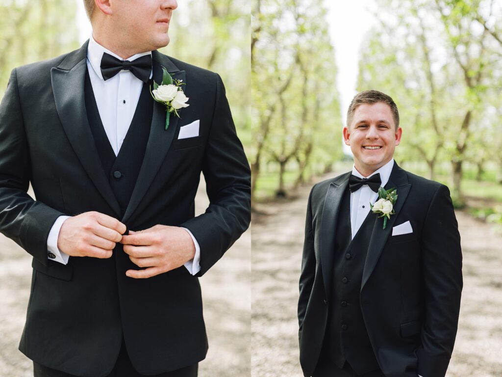 Elegant and Timeless Black and White wedding at The Barn at Pheasant Trail Ranch | Colleen + Trent