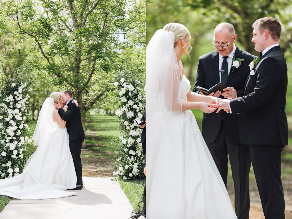 Elegant and Timeless Black and White wedding at The Barn at Pheasant Trail Ranch | Colleen + Trent