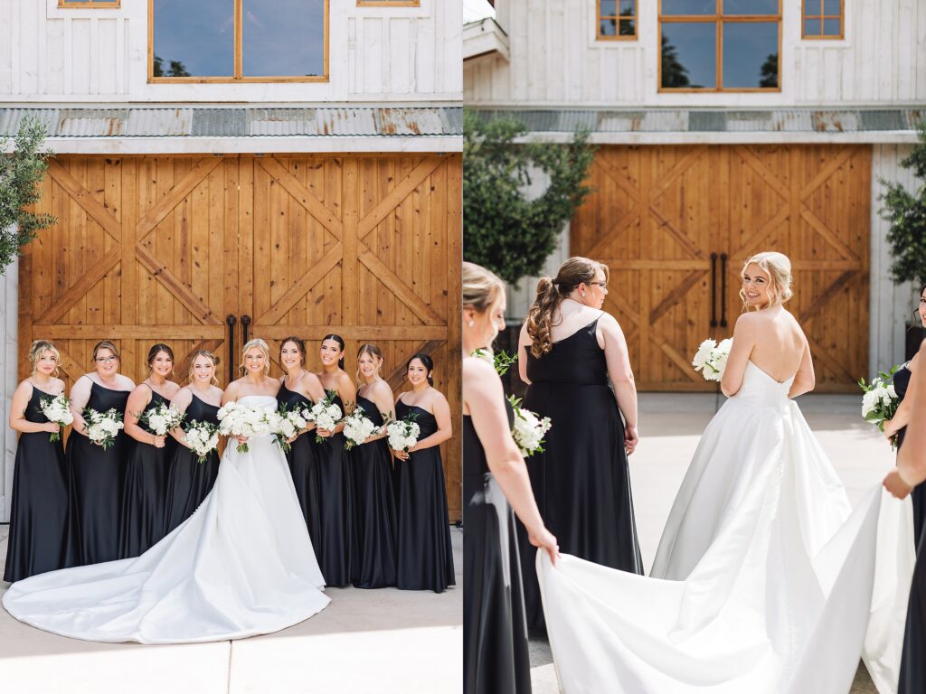 Elegant and Timeless Black and White wedding at The Barn at Pheasant Trail Ranch | Colleen + Trent