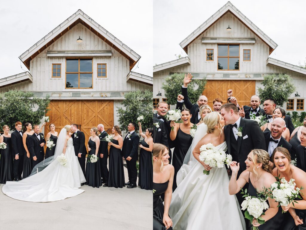 Elegant and Timeless Black and White wedding at The Barn at Pheasant Trail Ranch | Colleen + Trent