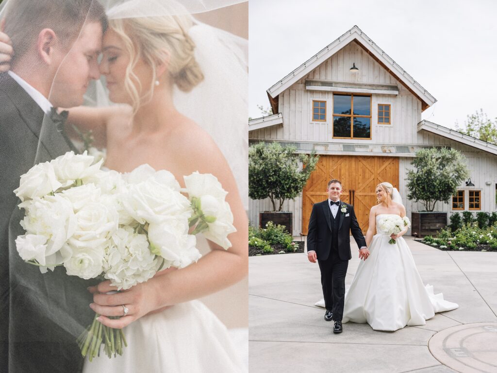 Elegant and Timeless Black and White wedding at The Barn at Pheasant Trail Ranch | Colleen + Trent