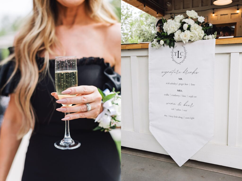 Elegant and Timeless Black and White wedding at The Barn at Pheasant Trail Ranch | Colleen + Trent