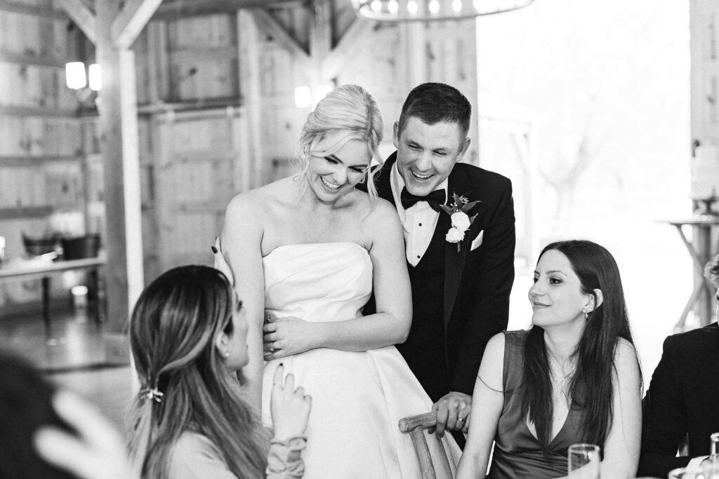 Elegant and Timeless Black and White wedding at The Barn at Pheasant Trail Ranch | Colleen + Trent