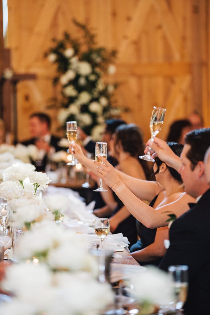 Elegant and Timeless Black and White wedding at The Barn at Pheasant Trail Ranch | Colleen + Trent