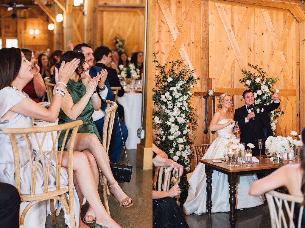 Elegant and Timeless Black and White wedding at The Barn at Pheasant Trail Ranch | Colleen + Trent