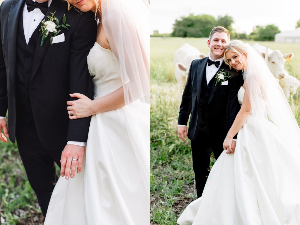 Elegant and Timeless Black and White wedding at The Barn at Pheasant Trail Ranch | Colleen + Trent