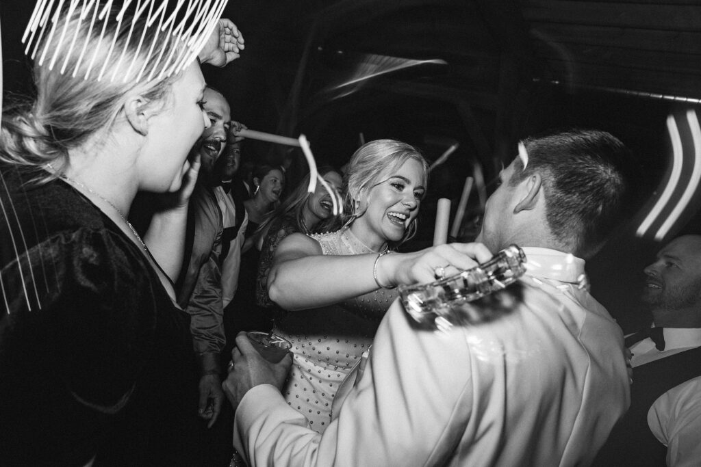 Elegant and Timeless Black and White wedding at The Barn at Pheasant Trail Ranch | Colleen + Trent