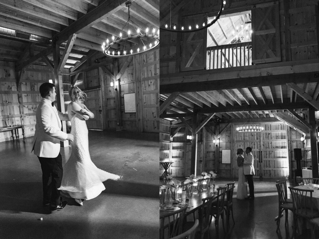 Elegant and Timeless Black and White wedding at The Barn at Pheasant Trail Ranch | Colleen + Trent