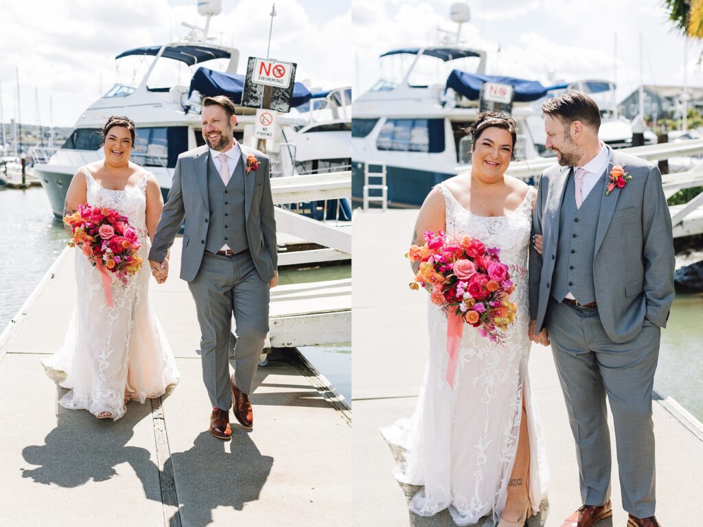 A Vibrant Citrus Wedding at the Lighthouse at Glen Cove Marina | Claire + Brian