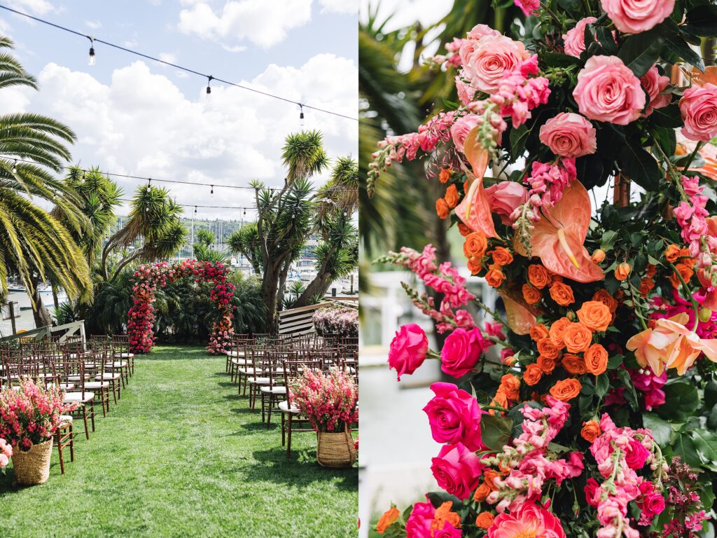 A Vibrant Citrus Wedding at the Lighthouse at Glen Cove Marina | Claire + Brian