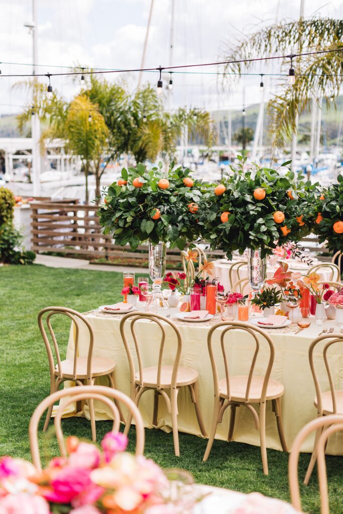 A Vibrant Citrus Wedding at the Lighthouse at Glen Cove Marina | Claire + Brian