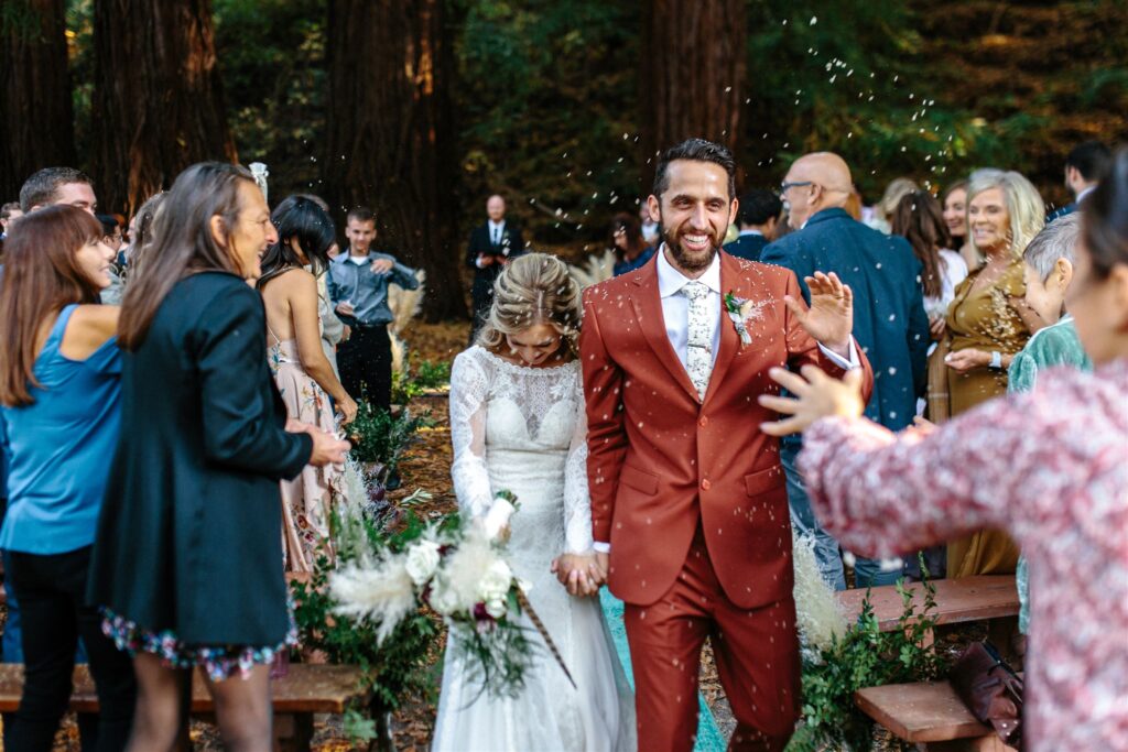 How to Make the Most of a Wedding Ceremony Confetti Exit