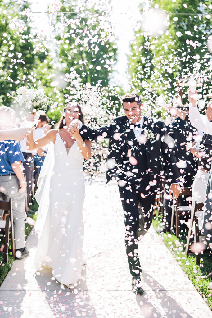 How to Make the Most of a Wedding Ceremony Confetti Exit